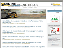 Tablet Screenshot of noticiasmineras.mining.com